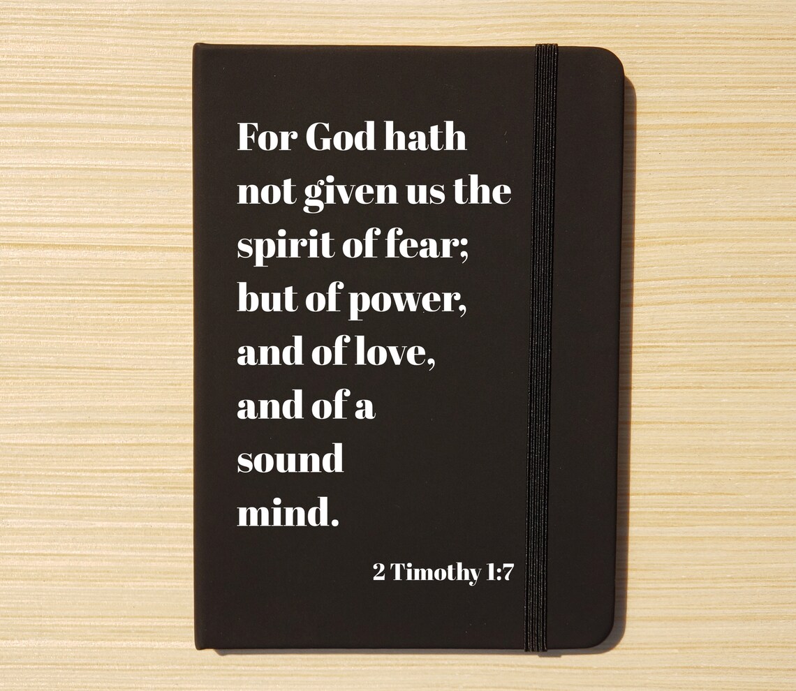 2 Timothy 1:7 Scripture Poster Spirit Of Power Love Sound Mind