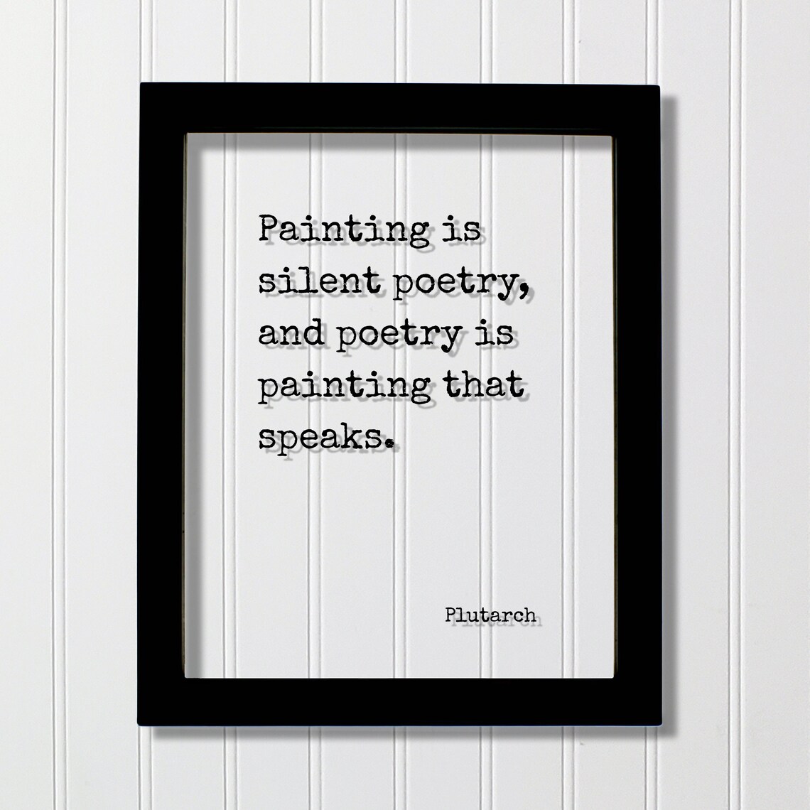 Plutarch Quote Art Print, Floating Typography Quote