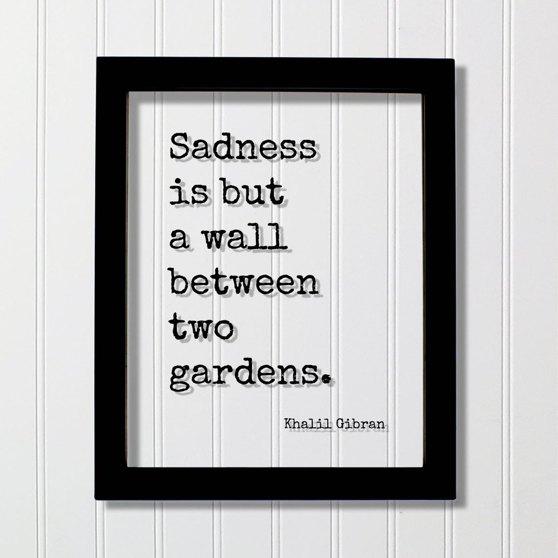 Khalil Gibran Sadness Wall Between Two Gardens Wisdom Poster
