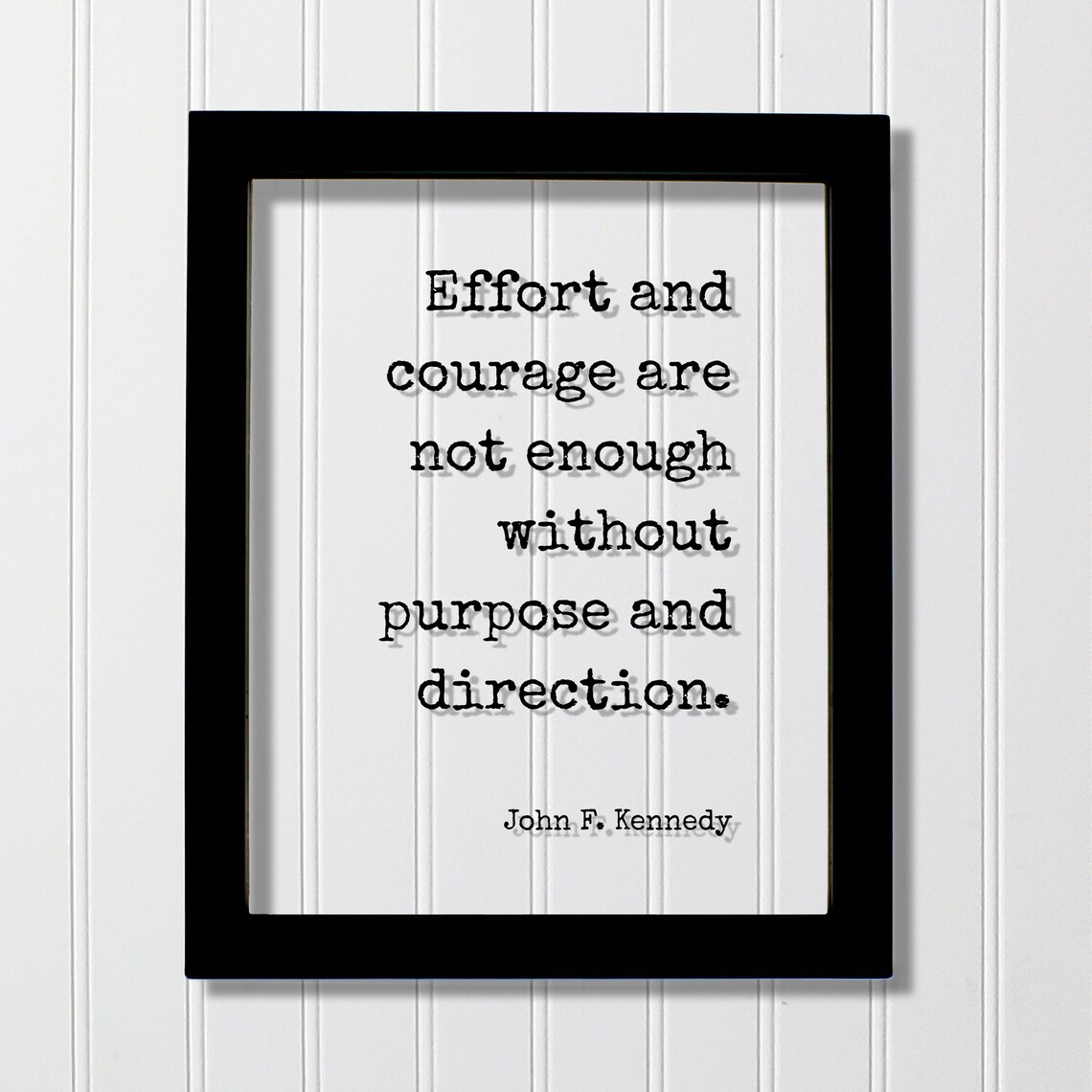 John F. Kennedy Quote Print, Typography Statement