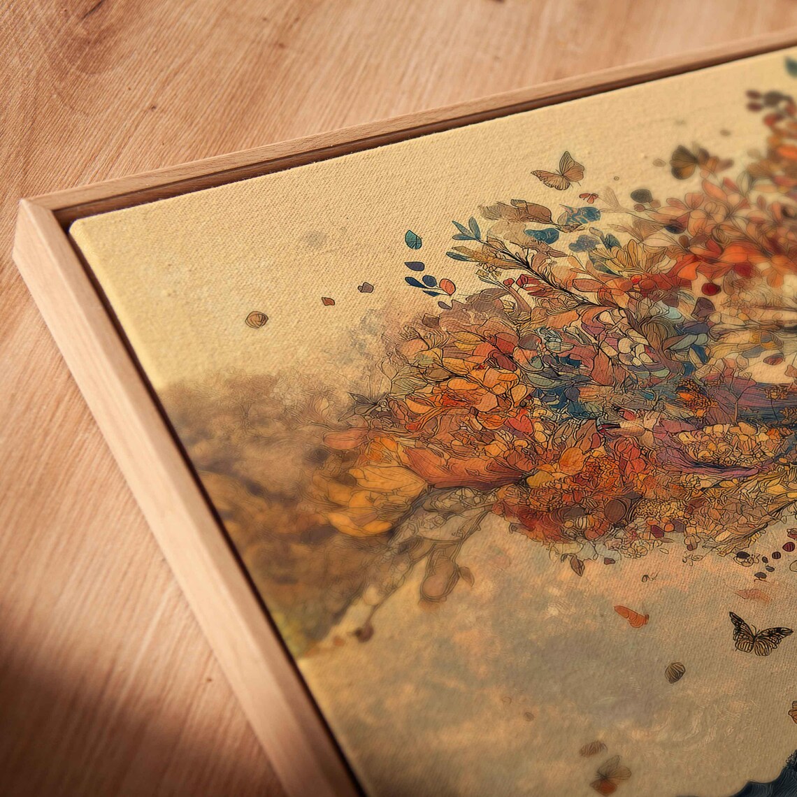 Tree Of Life Art Print, Earth Toned Foliage Design - Image 2