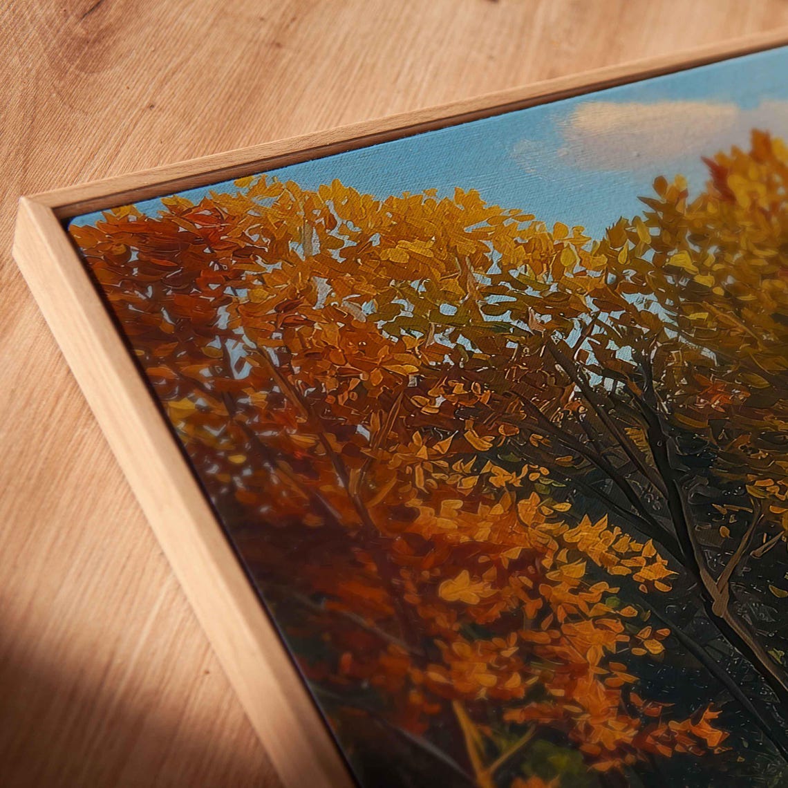 Autumn Golf Course Fairway With Flagstick And Orange Fall Trees Poster - Image 2