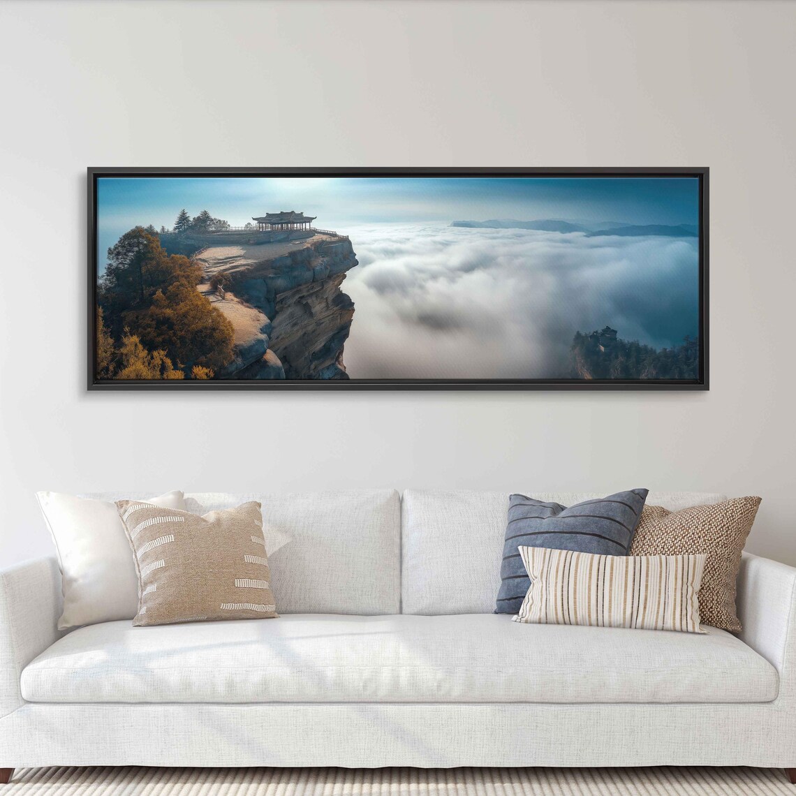 Mountain Retreat for Buddhist Monks, Serene Landscape