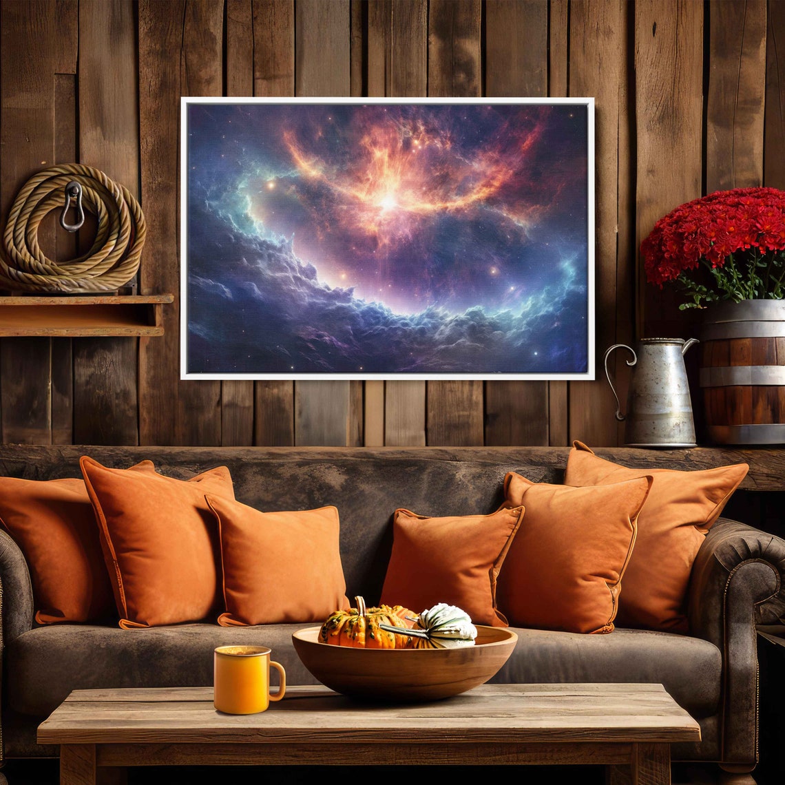 Cosmic Nebula Pulsar Star Space Galaxy Colorful Deep Universe Print - Image 2