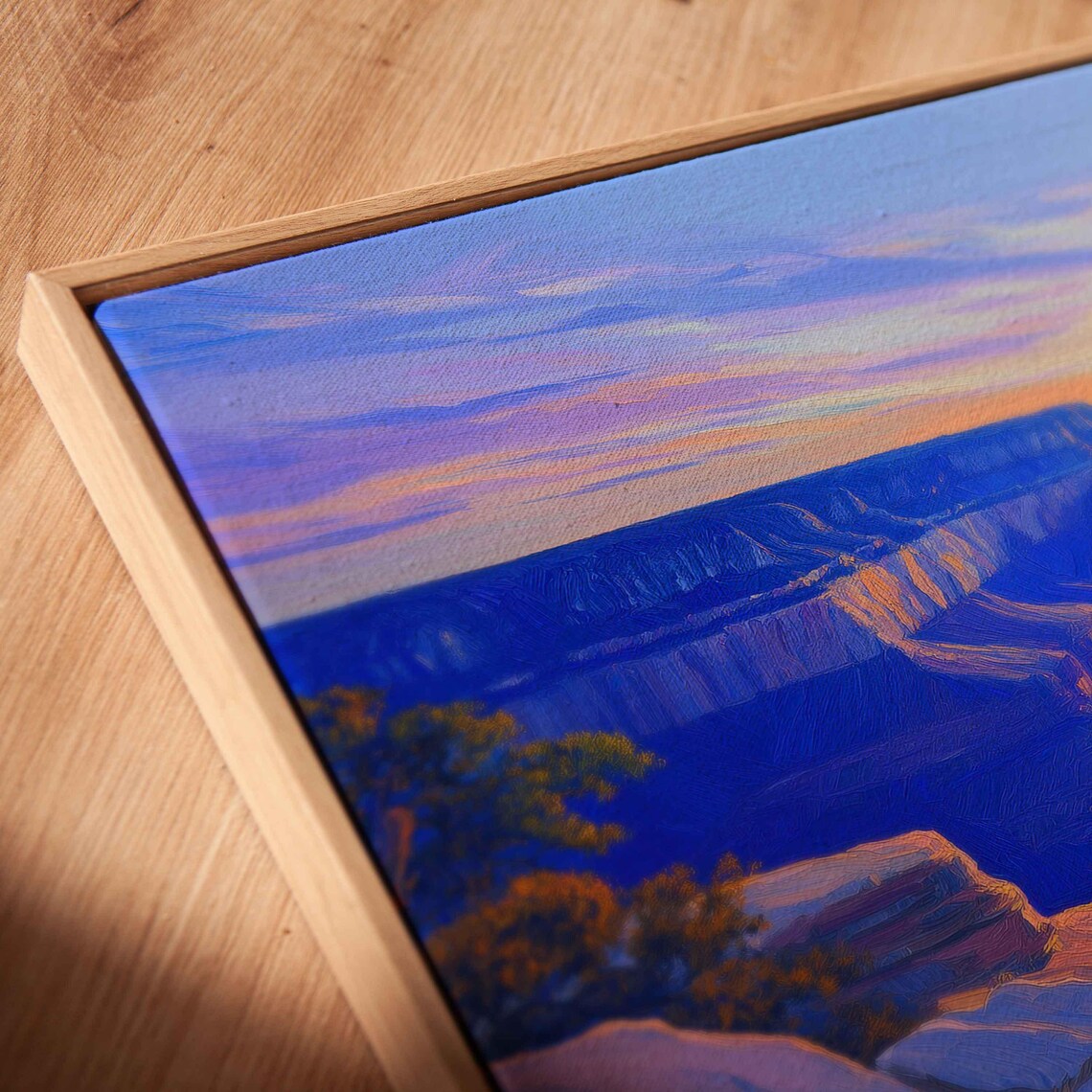Sunset Overlook Art Print, Serene Nature Scene - Image 2