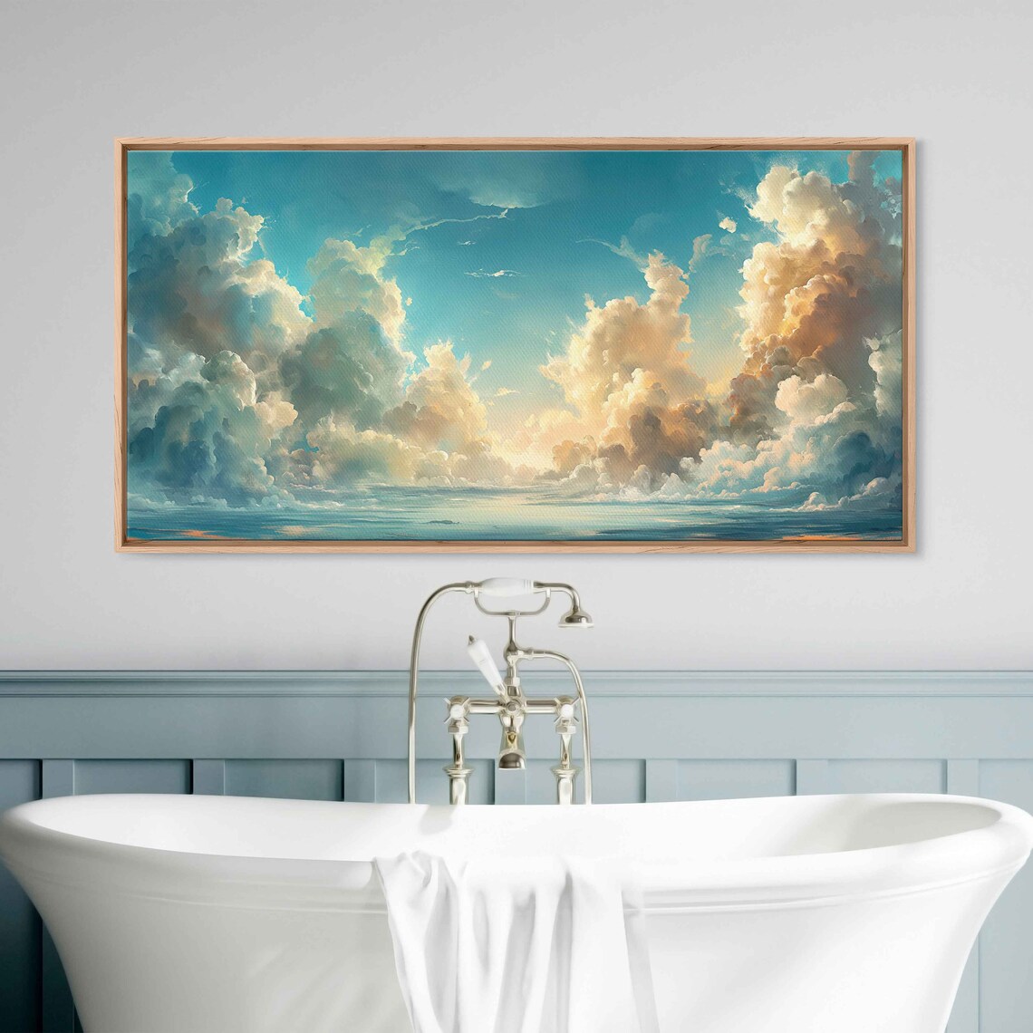 Colorful Clouds Calm Ocean Waters Art Print - Image 2