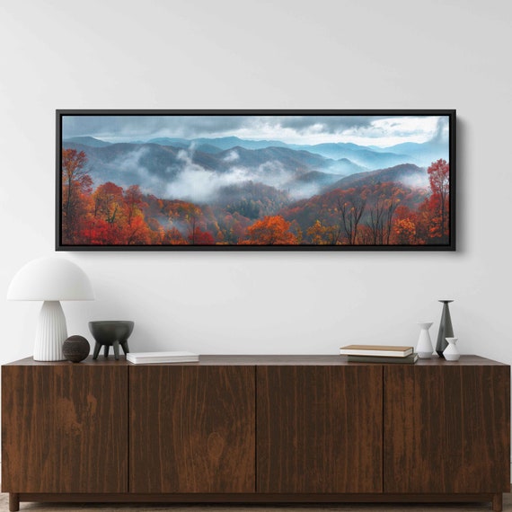 Great Smoky Mountains Autumn Foliage Wall Art Print