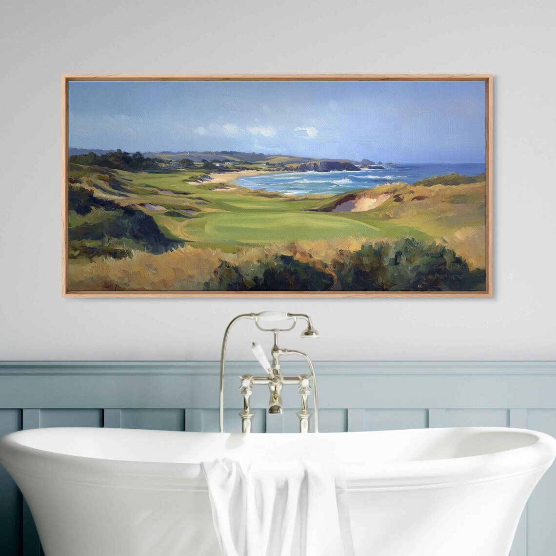 Bandon Dunes Golf Course Coastal Golf Art Print - Image 3