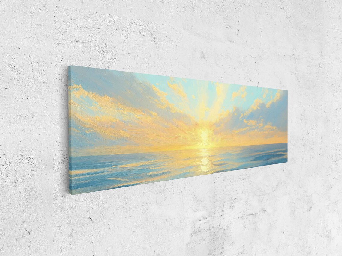 Vast Ocean Horizon Sunrise, Coastal Landscape - Image 4