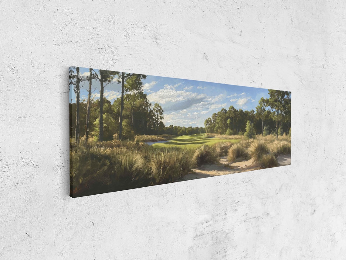 Pinehurst Number 2 Golf Course Wall Art Print Golfing Green Gift For Golfer Gift For Him Ready To Hang - Image 4
