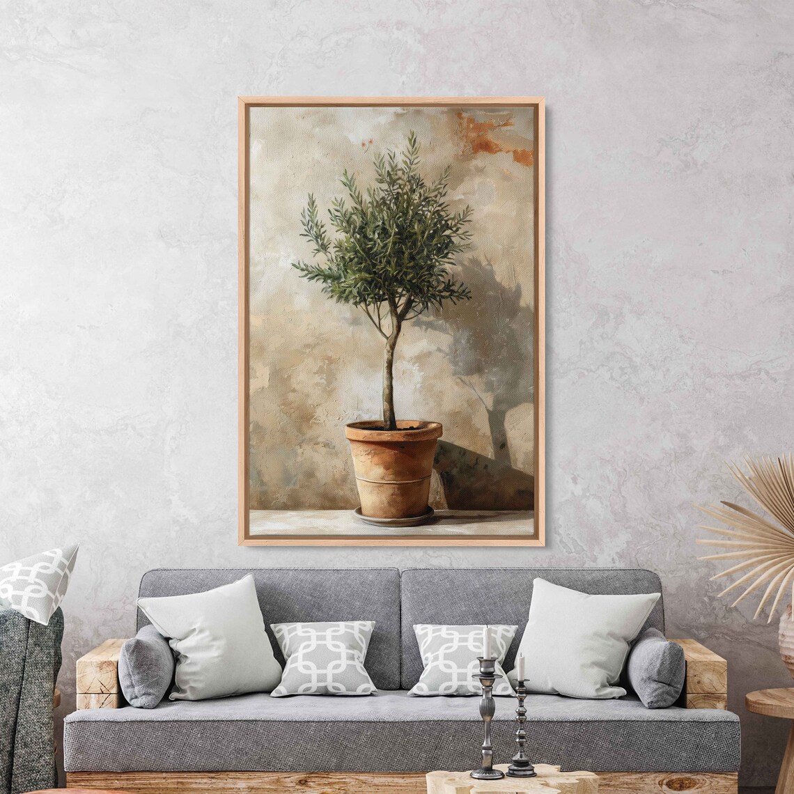 Olive Tree In Clay Pot Art Print, Nature Decor - Image 3