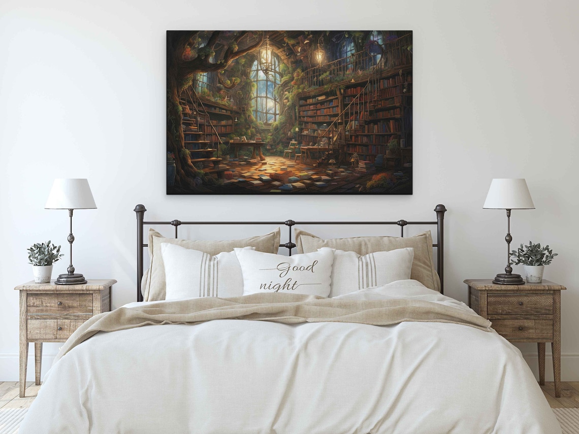 Magical Treehouse Library Reading Nook, Gift for Bookworms - Image 3