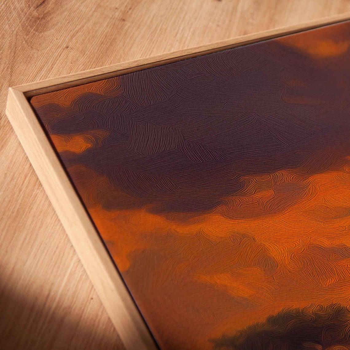 Majestic Lion With Pride Sunset Savanna Cinematic Wildlife Art Poster - Image 2