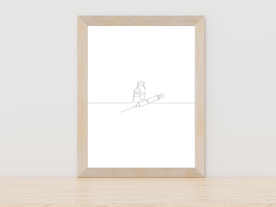 Medication Line Art Print