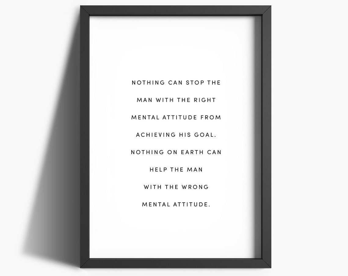 Inspirational Quotes Art Print for Home Office Decor