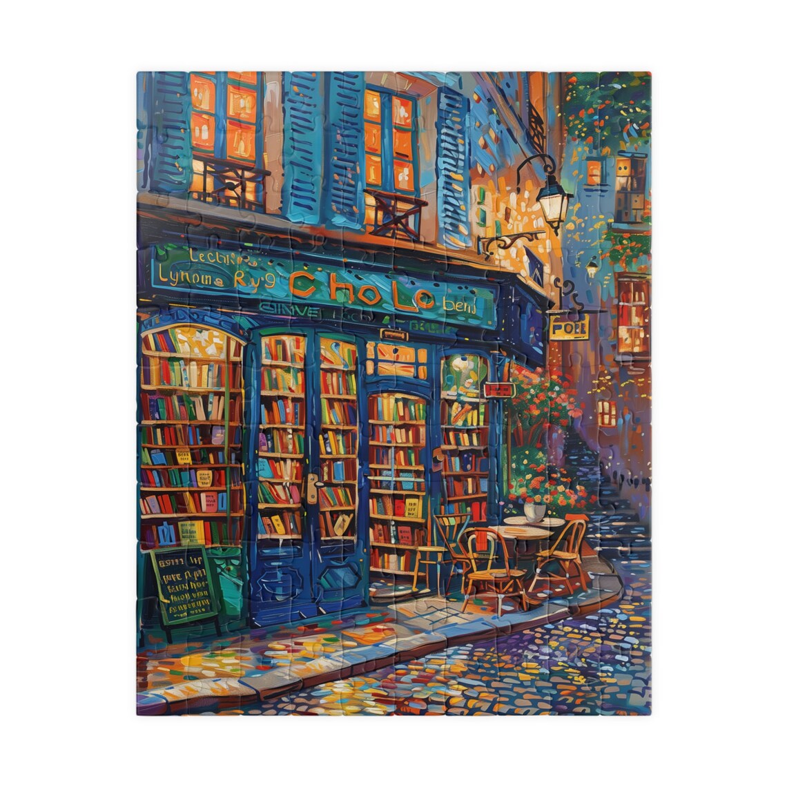 Book Shop In Paris Travel Poster, Impressionist Style - Image 5