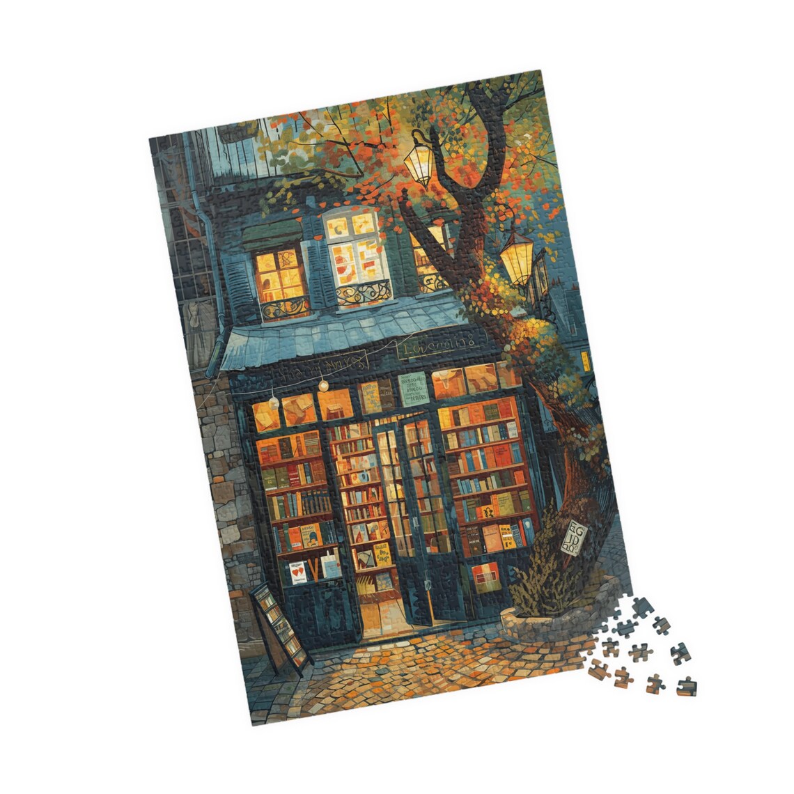 Hidden Book Shop Impressionist Style Art Print - Image 5