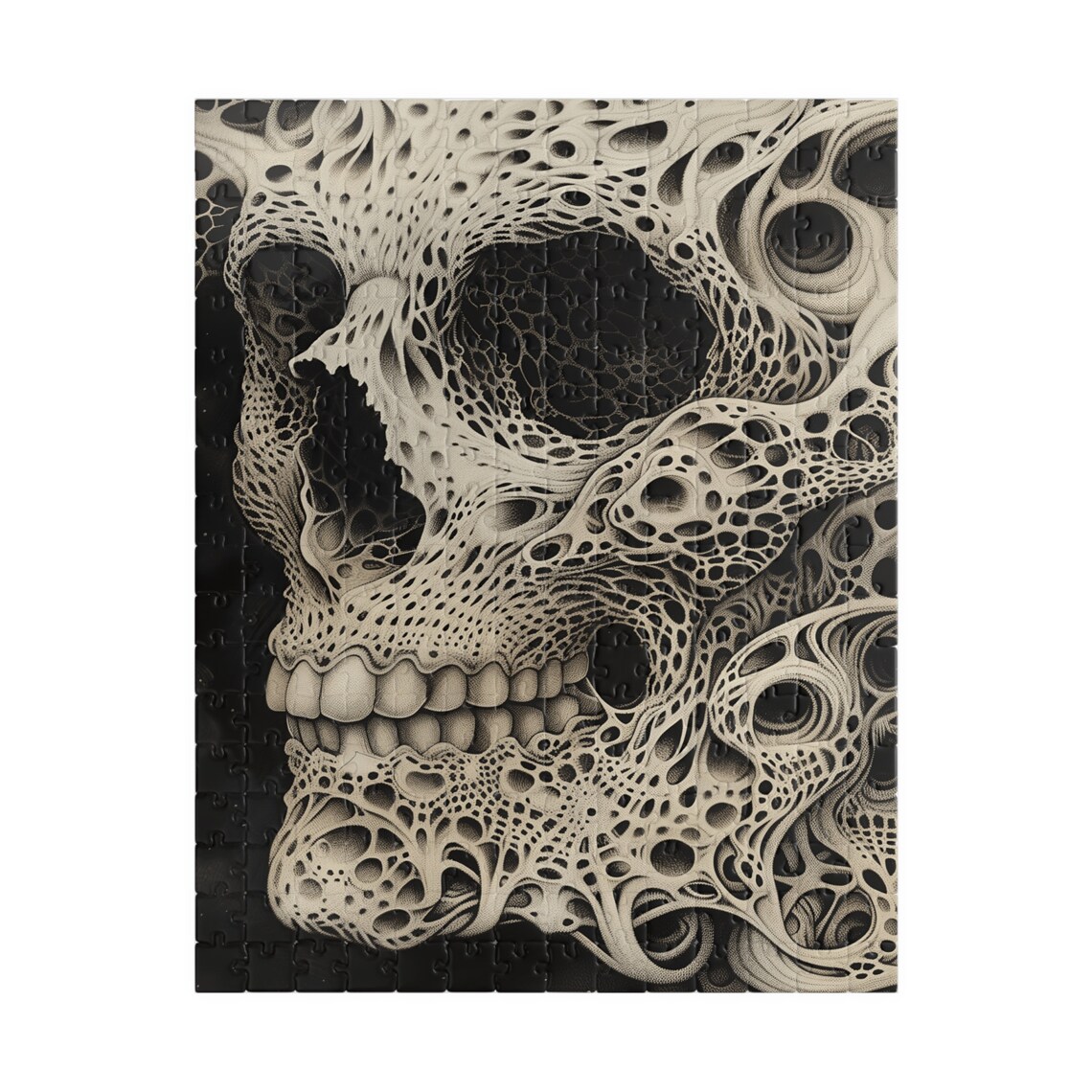 Fantasy Skull Sketch II Art Print, Gothic Dark Art - Image 2