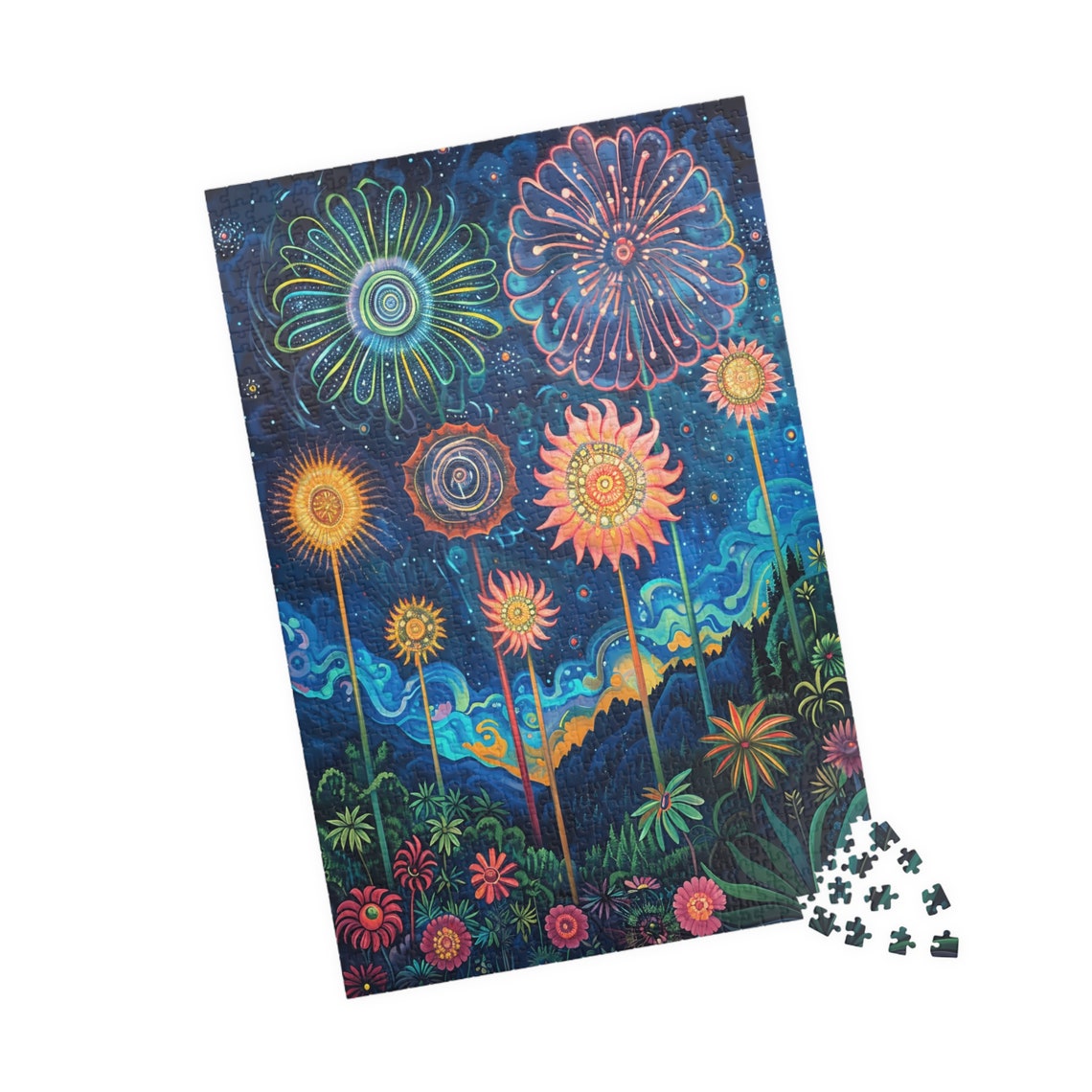 Tropical Firework Dream Iii Jigsaw Puzzle Tech Free Fun Activity Great Gift For Birthdays Paitents And Nursing Homes - Image 4