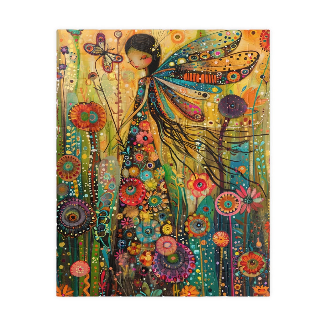 Fairy with Butterfly Wings Magical Garden Colorful Whimsy Poster - Image 2