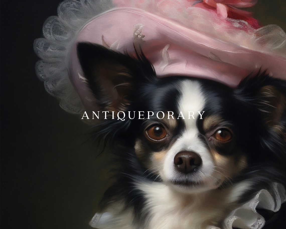 Victorian Animal Portrait Dressed Animal Print Lady Dog Poster Royal Animal Painting Renaissance Animal Portraits Vintage Inspired Art - Image 3