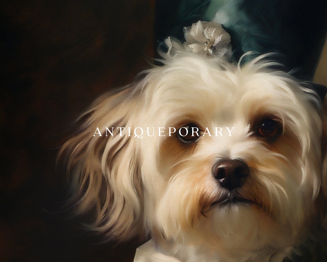 Victorian Animal Portrait Dressed Animal Print Royal Dog Poster Royal Animal Painting Renaissance Animal Portraits Vintage Inspired Art - Image 3