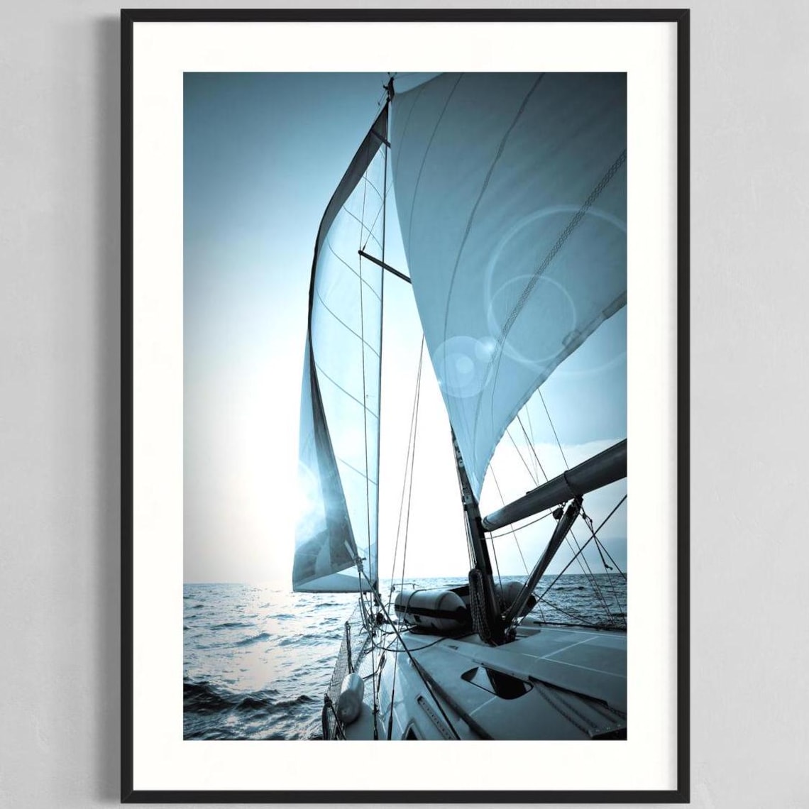 Yacht Photography, Coastal Ocean Wall Art Print