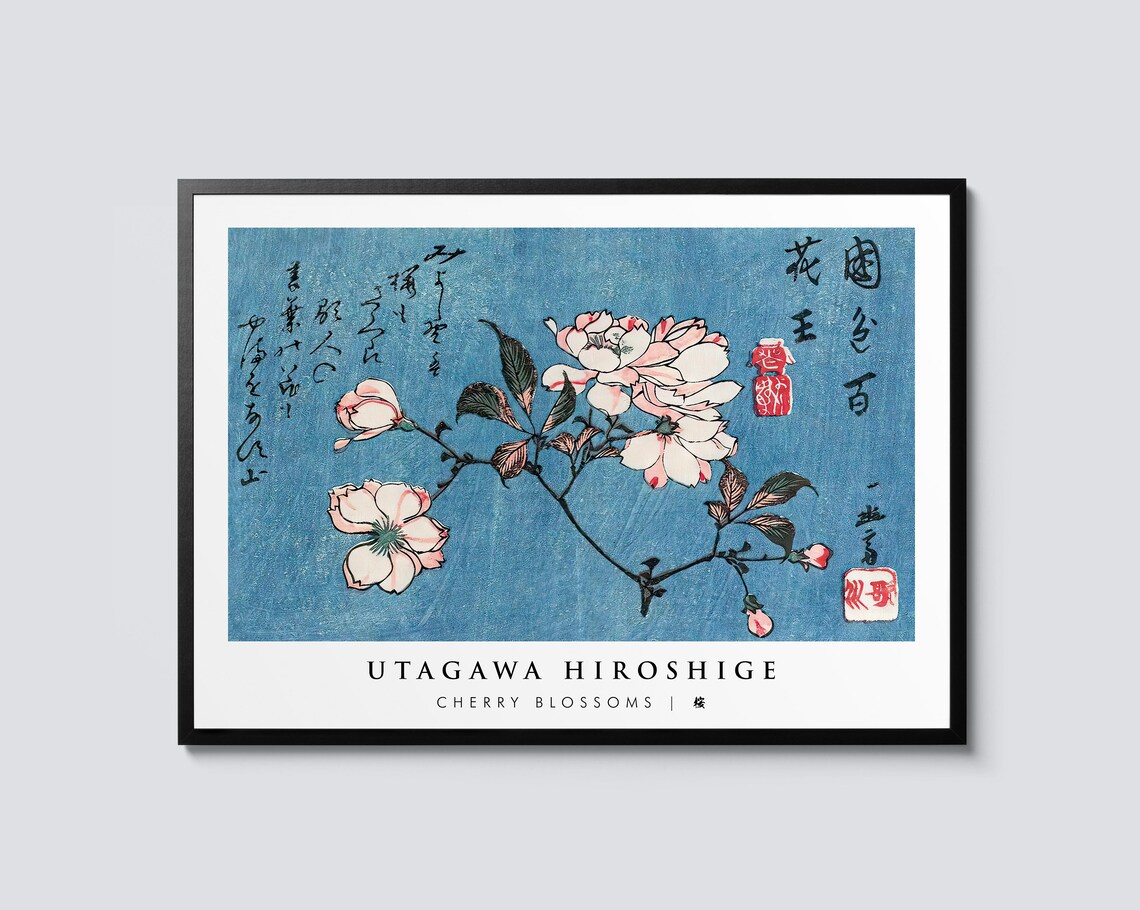 Cherry Blossoms by Utagawa Hiroshige Ukiyo-e Art Print