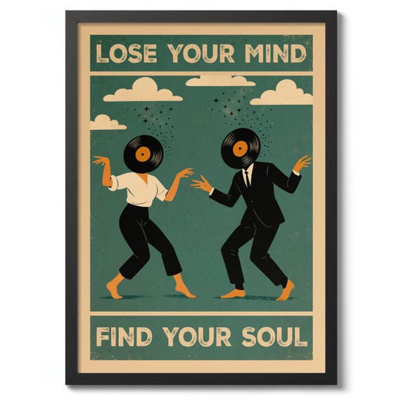 Lose Your Mind Find Soul Typography Print Poster Wall Art Decor Inspirational Gift