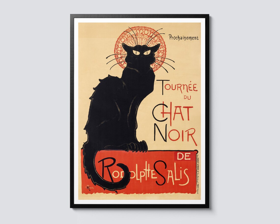 Tournee Du Chat Noir Vintage Cat Paris Art Print
