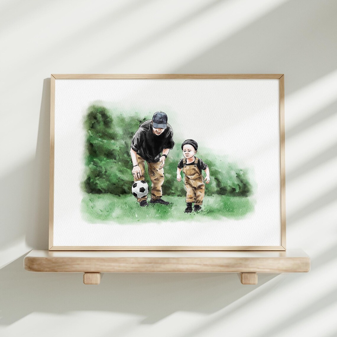 Mother and Baby with Cherry Blossom Watercolor Motherhood Love Poster - Image 4