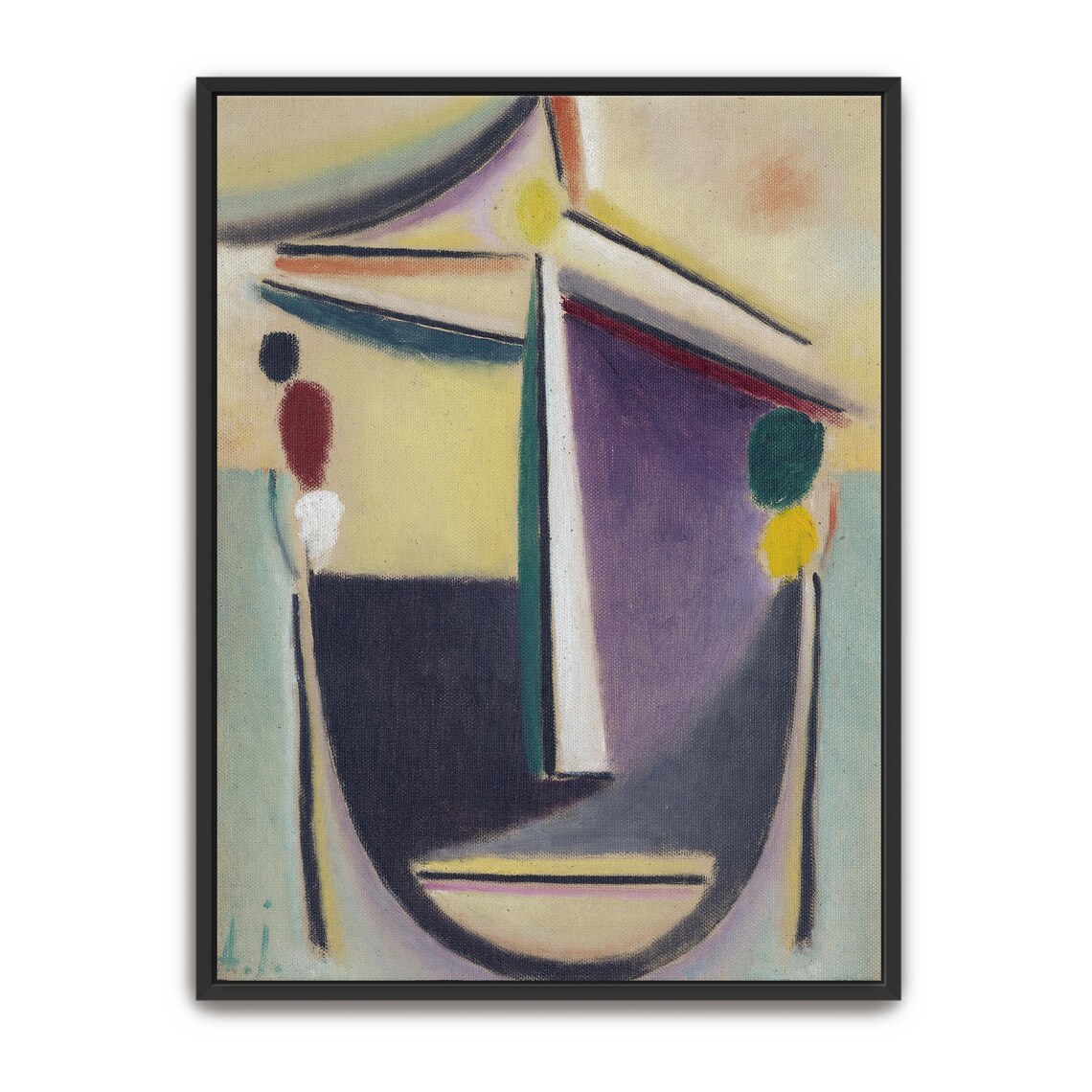 Alexej von Jawlensky Abstract Head Pastel Geometric Portrait Poster