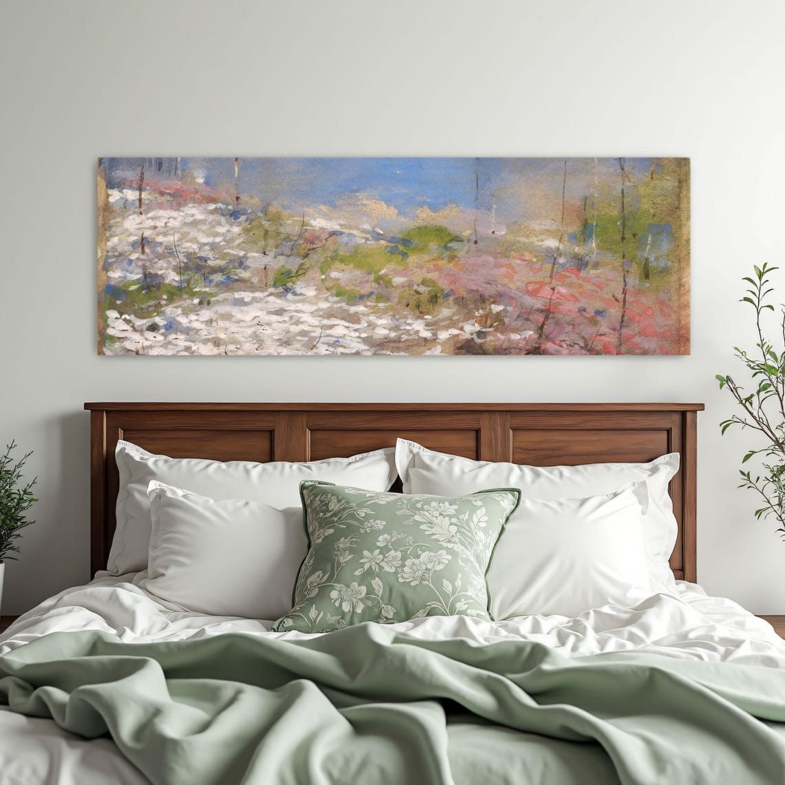 Abstract Watercolor Landscape With Soft Color Strokes Poster - Image 3