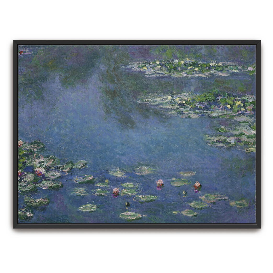 Claude Monet Water Lilies Blue Pond Impressionist Masterpiece Poster