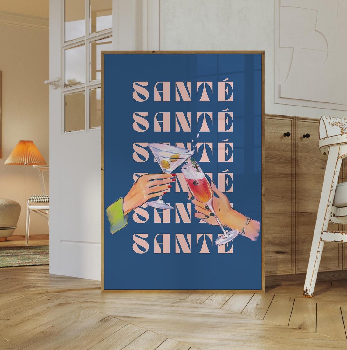Digital Download Sizing Guide Card With Frame Size Chart Poster - Image 2