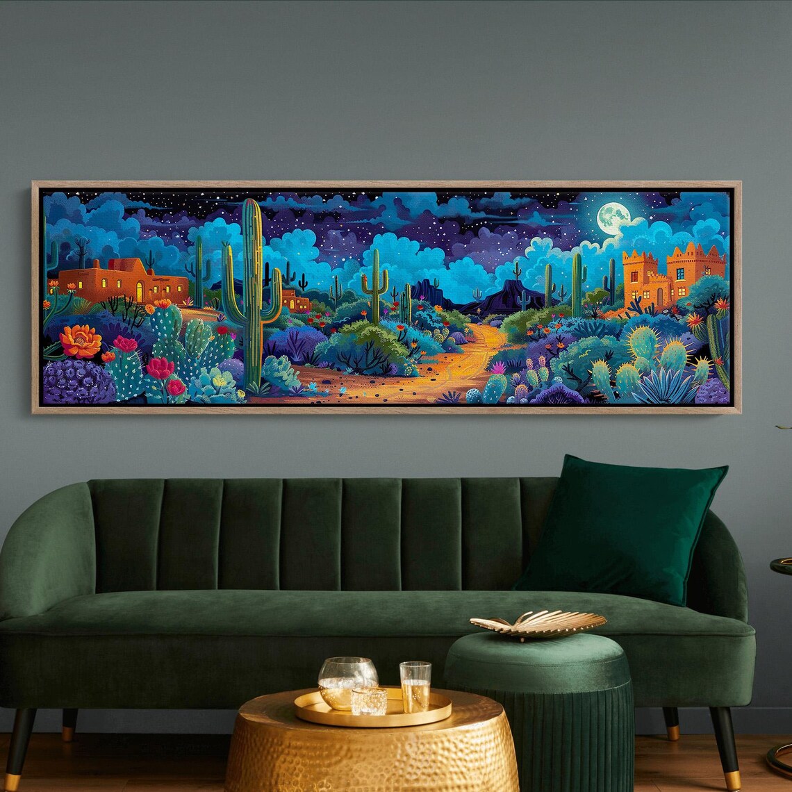 Southwest Desert Watercolor Cactus Art Print