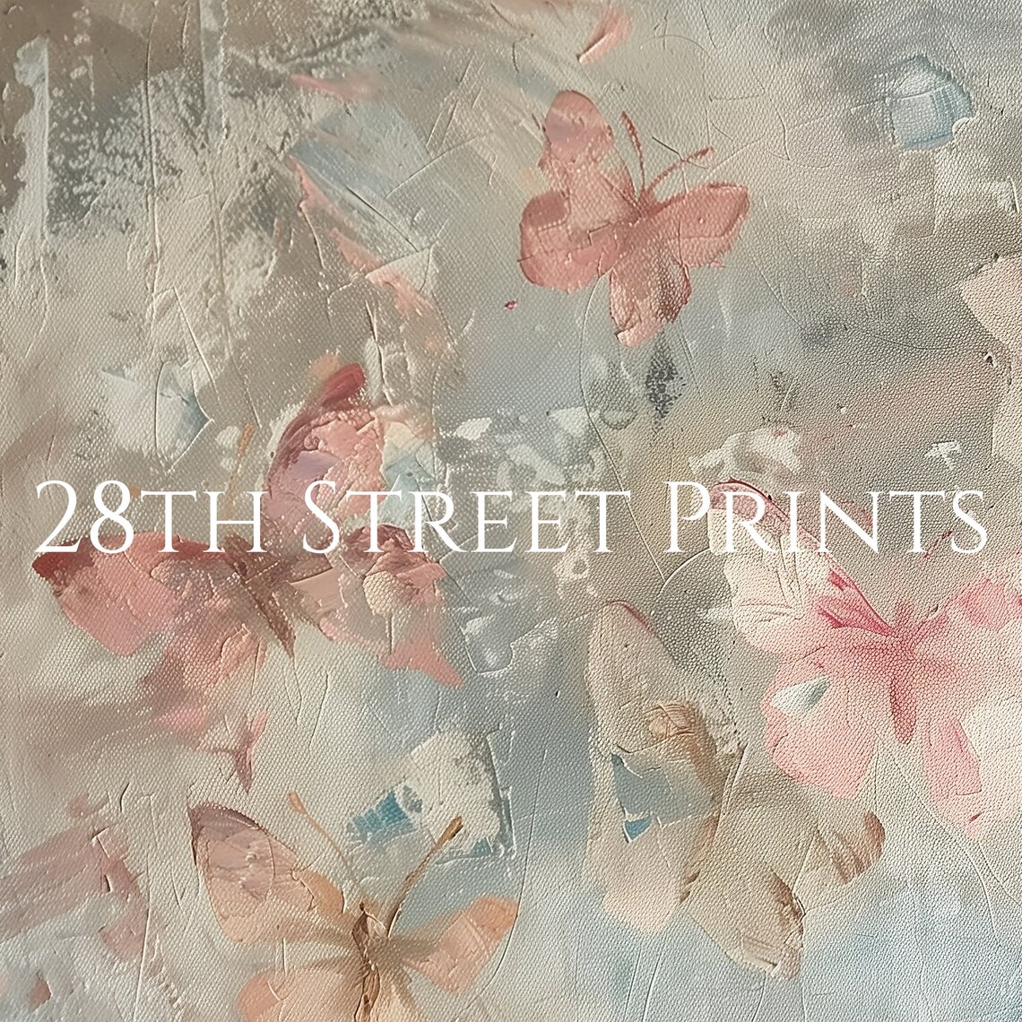 Pastel Butterflies Spring Nursery Art Print - Image 3