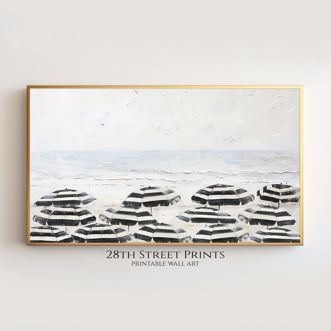 Summer Beach Art, Ocean Coastal Decor Poster - Image 3