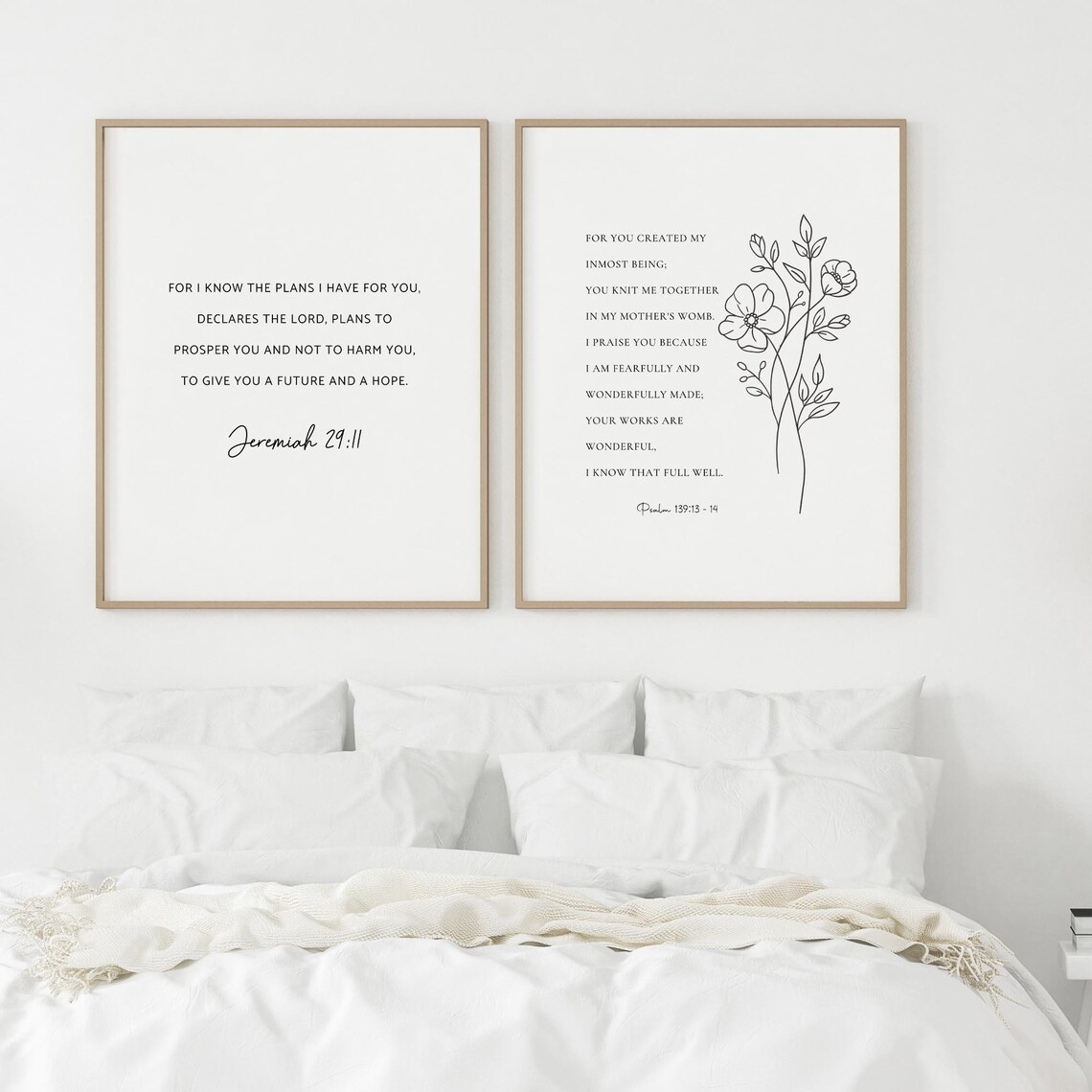 For I Know The Plans I Have For You Jeremiah 29:11 Hope Scripture Poster - Image 2