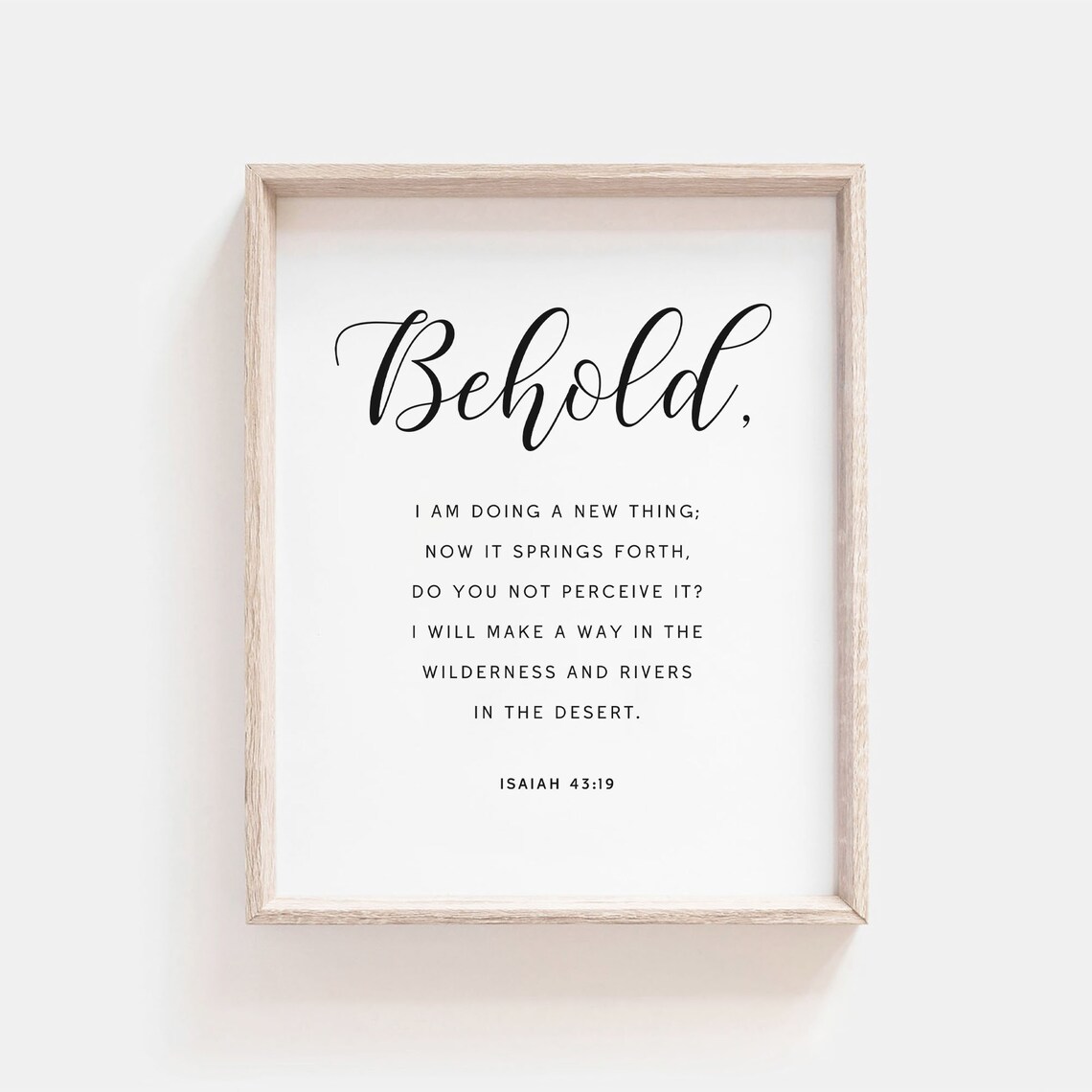 Isaiah 43:19 Bible Verse, Scripture Art Print