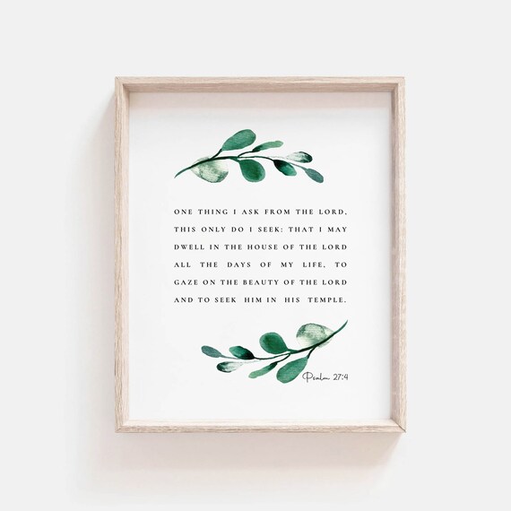 Psalm 274 Bible Verse, Botanical Scripture