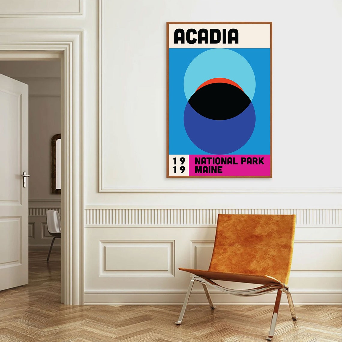 Acadia National Park Maine 1919 Bauhaus Travel Art Wall Poster - Image 3