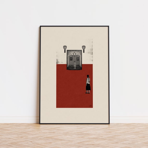 Raise The Red Lantern, Mid-Century Modern Art Print