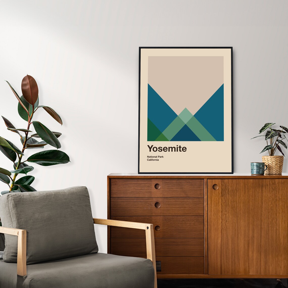 Yosemite National Park Mid-Century Travel Poster - Image 4