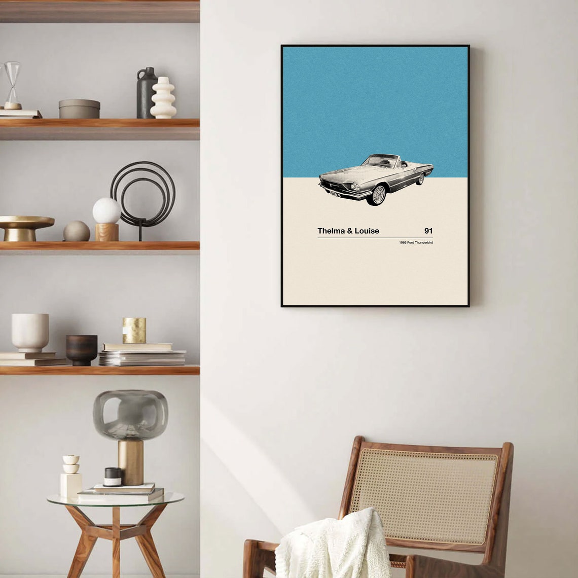 Thelma Louise Inspire Poster Car In Movie Poster Mid Century Modern Poster Minimalist Poster Retro Art Print Classic Movie - Image 4