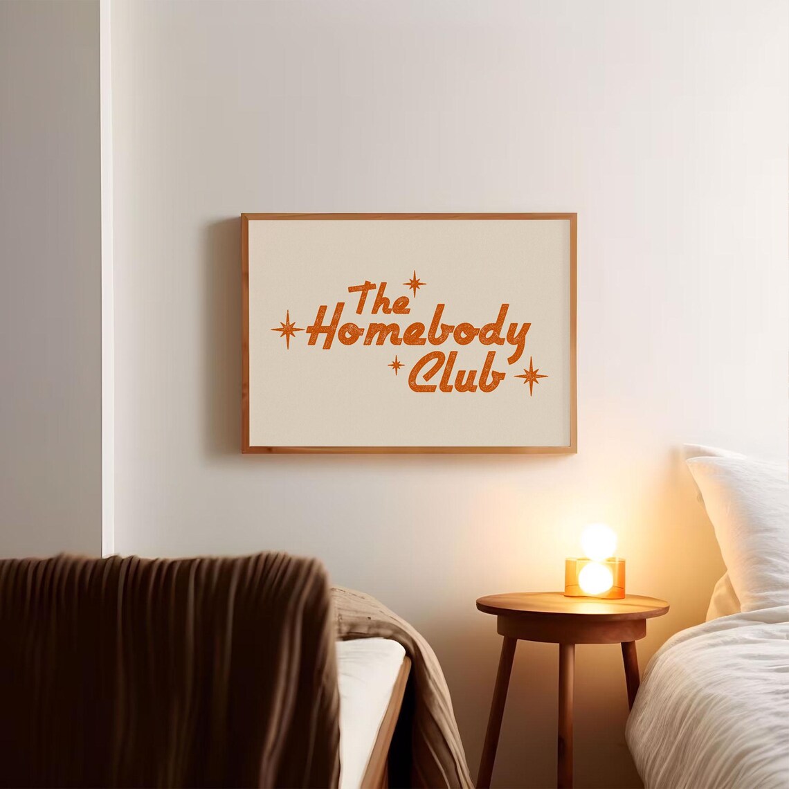 The Homebody Club Quote Art, Mid Century Modern - Image 4