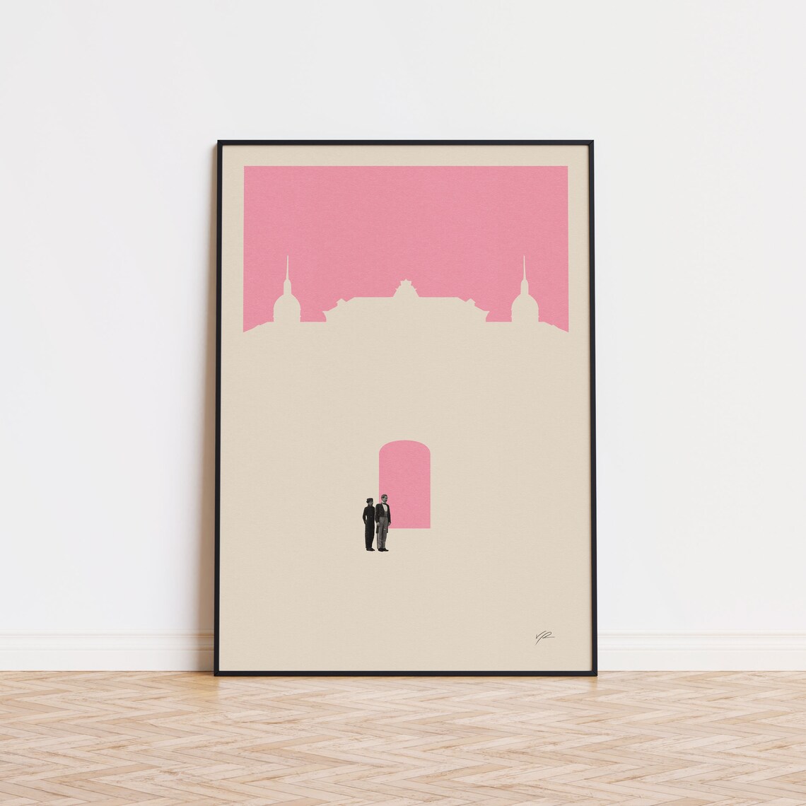 Budapest Hotel Inspired Minimalist Art Print