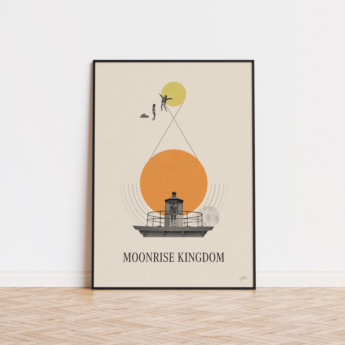 Charming Moonrise Kingdom Minimalist Alternative Movie Art Poster