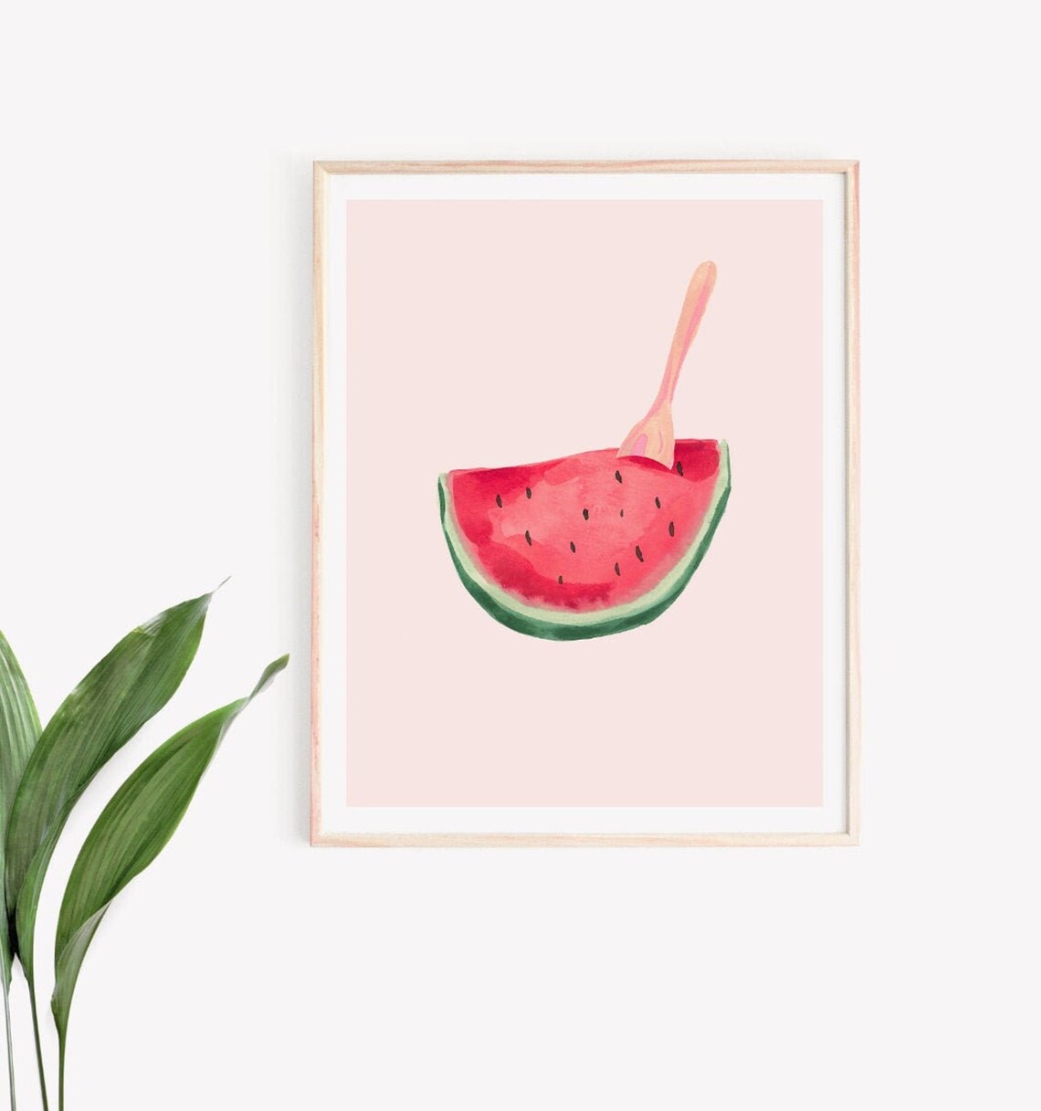 Bananas And Watermelon Art Print Set, Kitchen Decor - Image 2