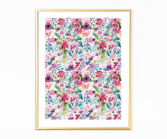 Floral Art Floral Wall Art Prints Watercolor Wall Art Floral Art Nursery Wall Art Nature Wall Art Flowers Art